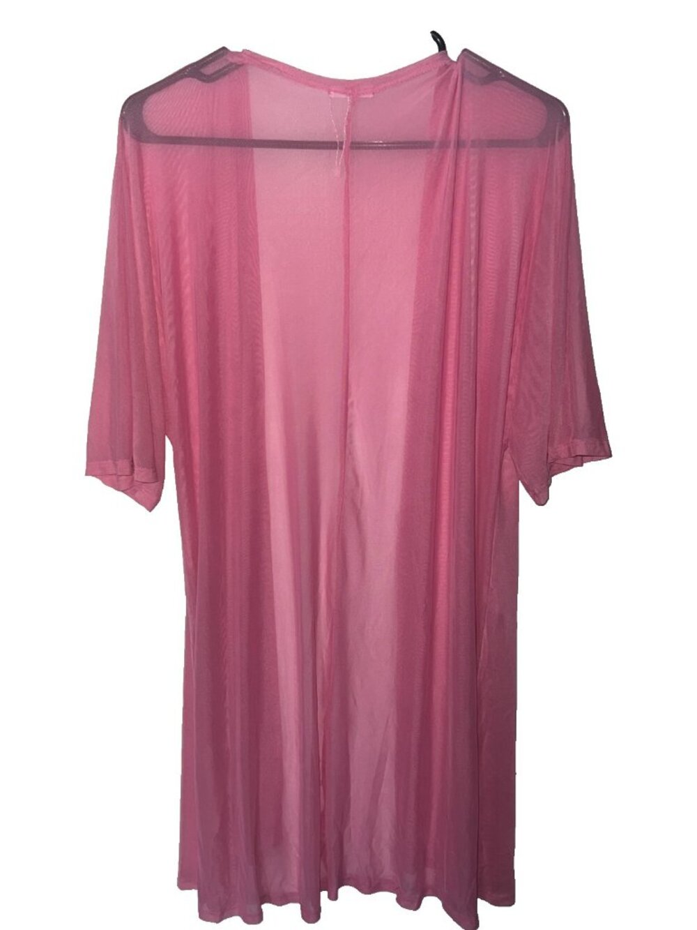 BelleLovin Womens Sexy Sheer Short Sleeve Cover Up swimwear pink size L NWOT - Picture 7 of 9